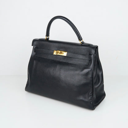 Hermes｜ Kelly32 Handbag Black Gulliver  1994