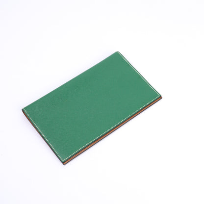 Hermes Journal Case Passport Cover in Epsom Gold/Bambou 2002, left side