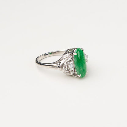 Platinum Jadeite Diamond  PM850  Ring #13