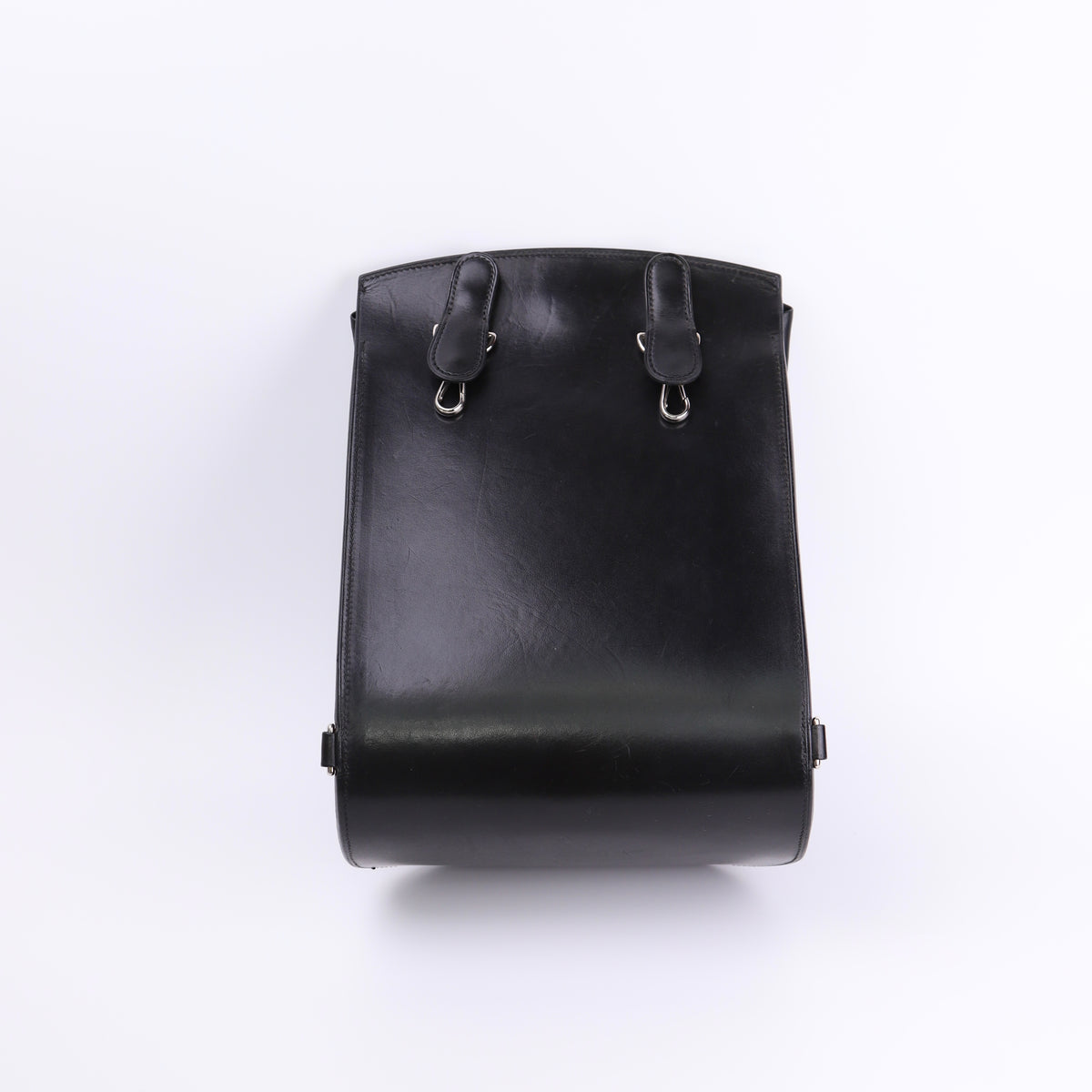 Hermes Sherpa PM Backpack in Barenia Black 2001, back view