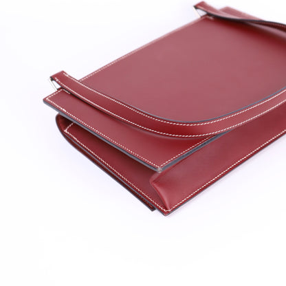 Hermes Valentine  Shoulder bag in Chamonix Rouge H 2001,corner3