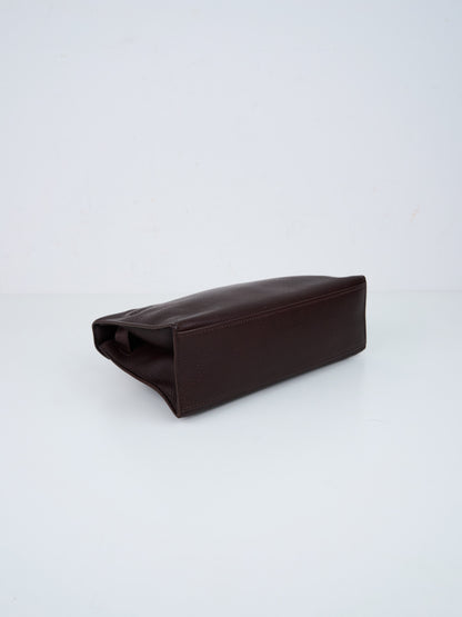 Hermes｜Kelly Pochette Havana Handbag Evergrain 2006
