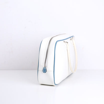 Hermes｜Plume Elan 28 Handbag Blanc/Blue Jean Epsom 2006