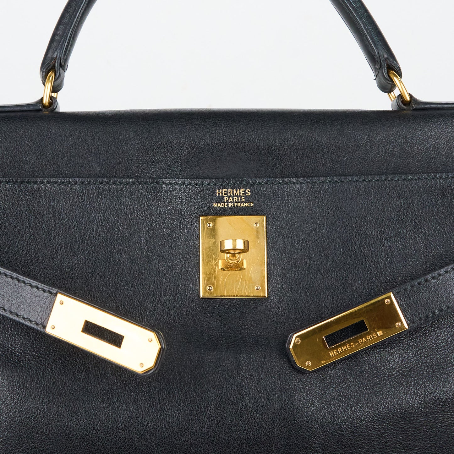 Hermes｜ Kelly32 Handbag Black Gulliver  1994