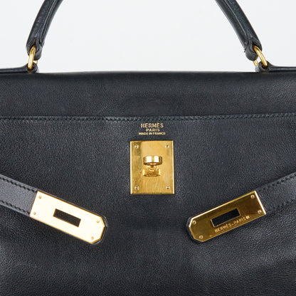 Hermes｜ Kelly32 Handbag Black Gulliver  1994