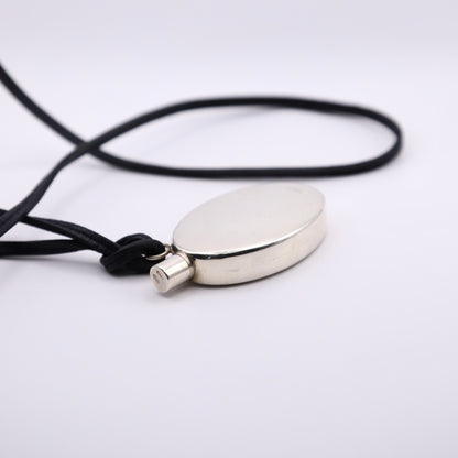 Hermes Sterling Silver Perfume Bottle Pendant Necklace