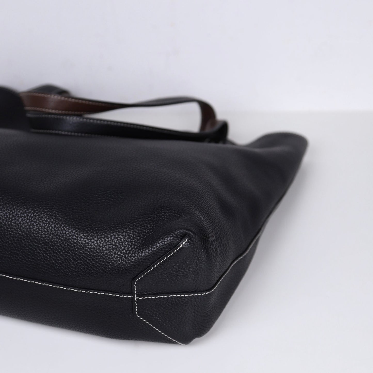 Hermes｜ Double Sens shoulder bag reversible Tote bag Black/Chocolate Togo 2013