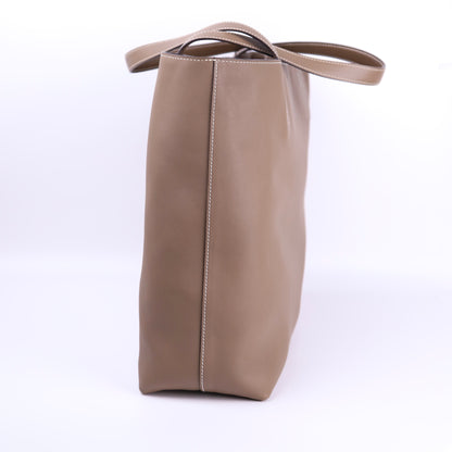 Hermes Double Sens 36 Tote Handbag in Etoupe Taurillon Clemence/Swift 2014, left(inside)
