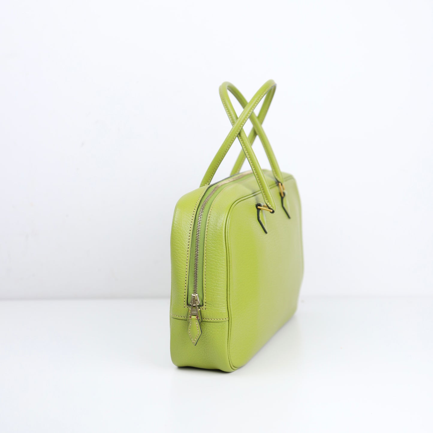 Hermes｜Plume elan 28 Handbag Anis Green Chevre Mysore 2004