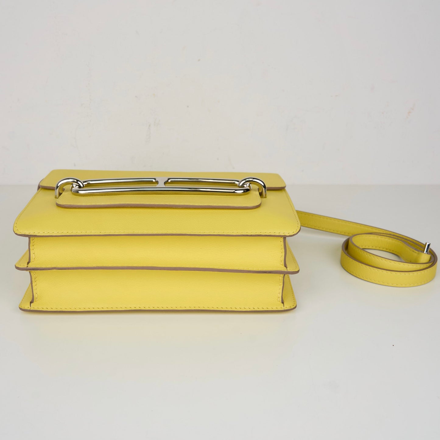 Hermes｜ Roulis 23 Shoulder bag  Lime Evercolor 2021