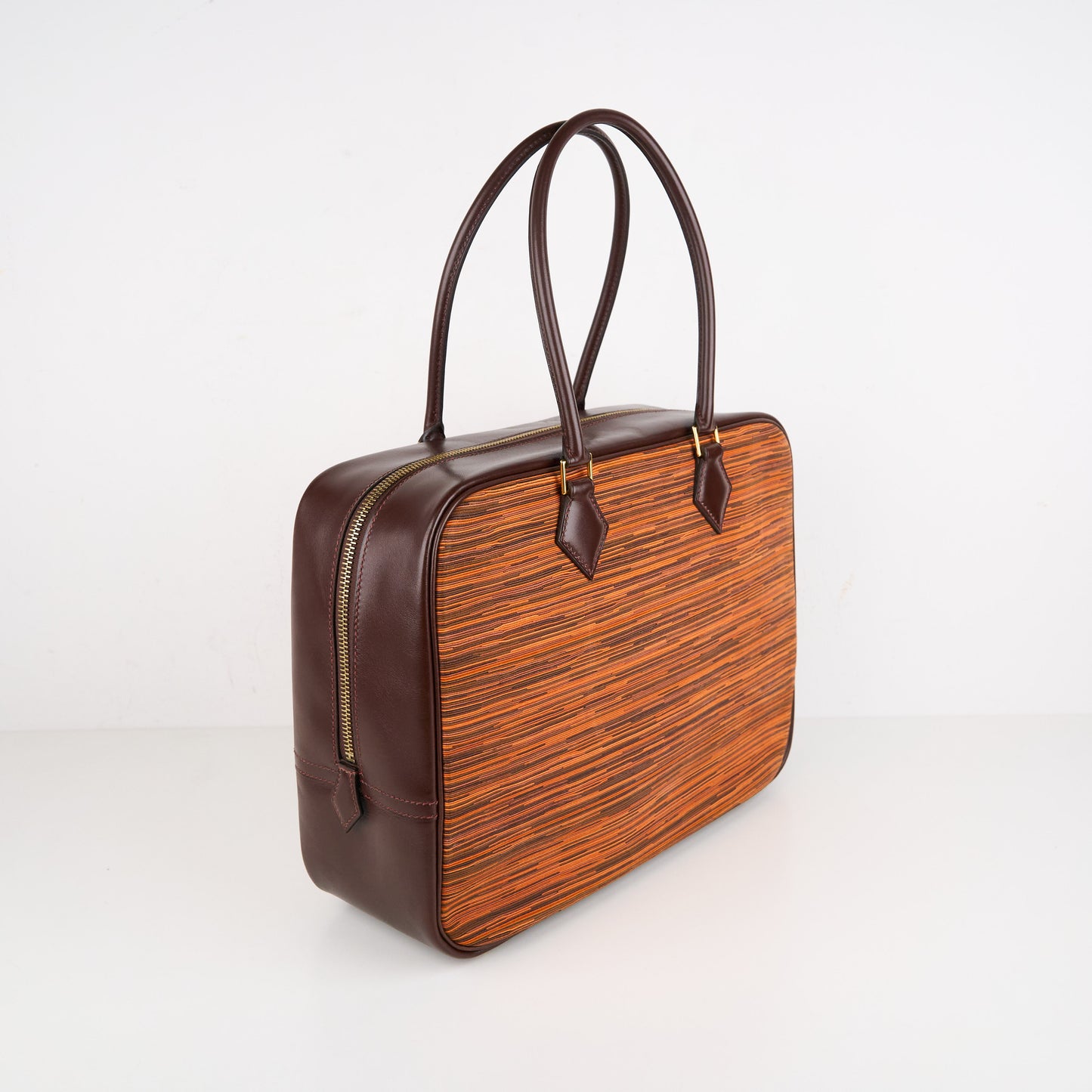Hermes｜ Plume32 Handbag  Box Calf Vibrato 2002