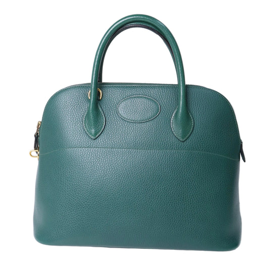 Hermes Bolide 35 2-Way in Vachette Ardennes Dark Green 1993