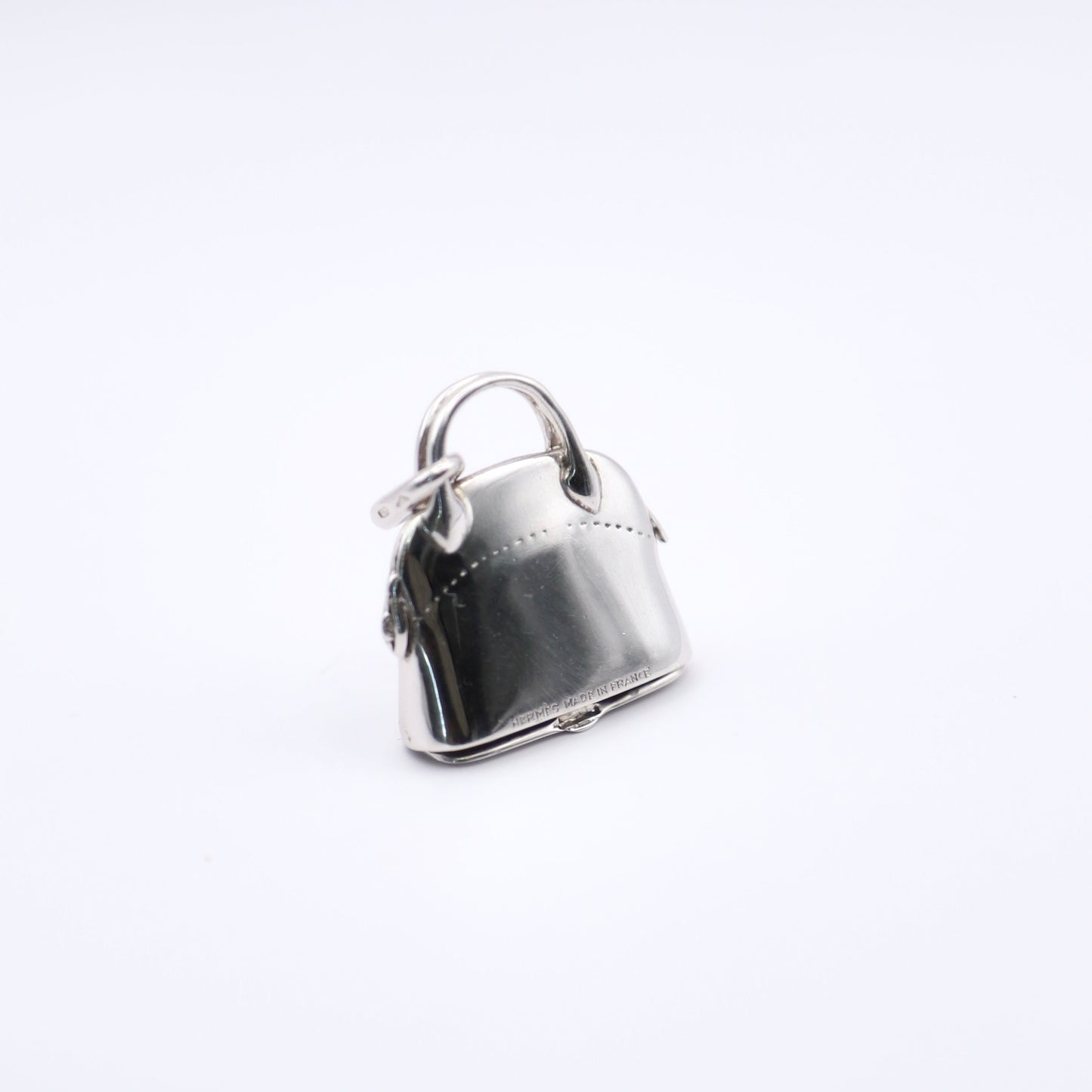 Hermes | S925 Silver  Bolide Bag Motif Pendant Top Charm