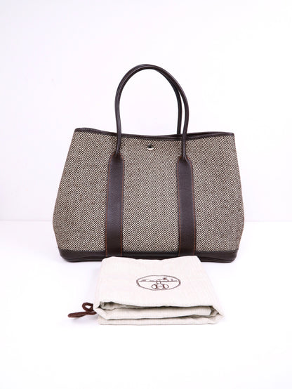 Hermes｜Garden Party PM Buffalo Leather /Wool 2010