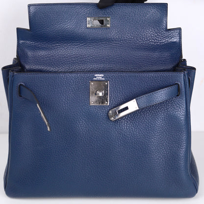Hermes｜ Kelly 28 Handbag Togo Prussian Blue 2009