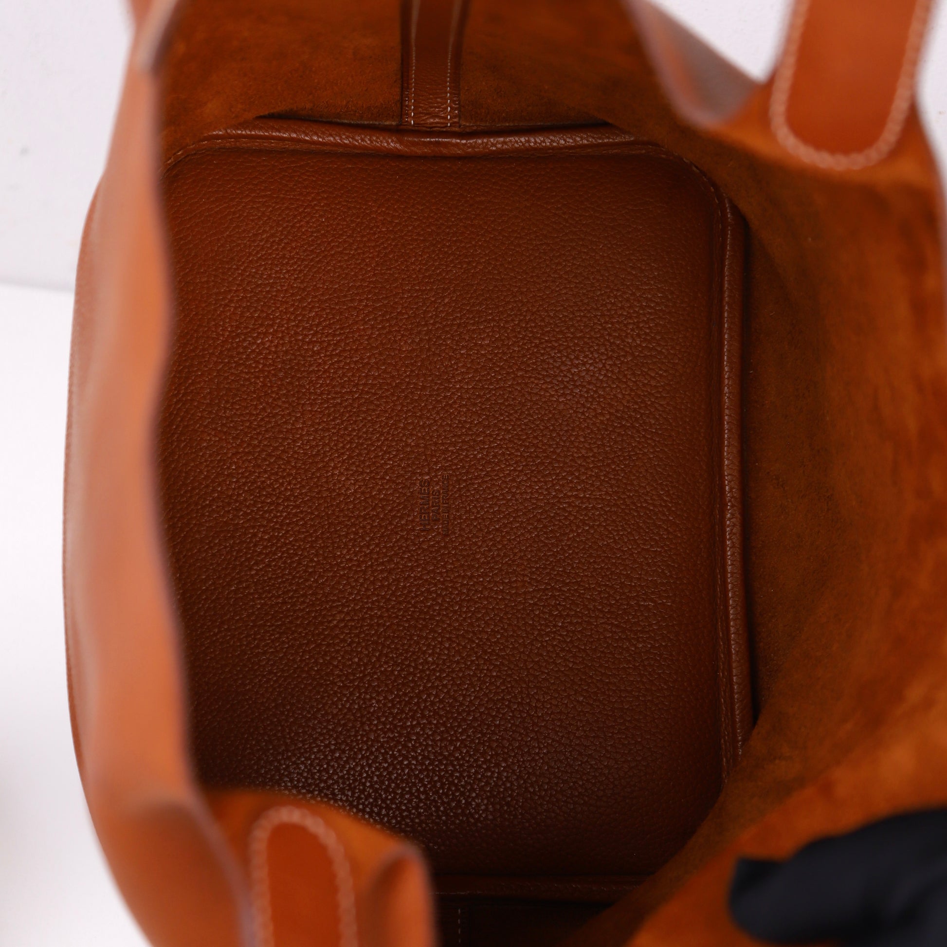 Hermès Picotin MM Fauve Barenia Faubourg,inside view