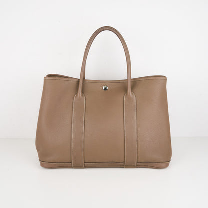 Hermes｜ Garden Party PM Handbag Negonda Etoupe 2008