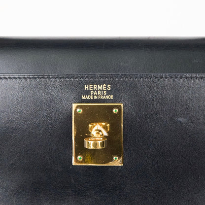 Hermes｜ Kelly32 Handbag  Box Calf  Black 2002