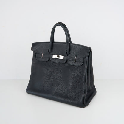 Hermes｜HAC 32 Haut a Courroies Handbag Fjord Black  2004