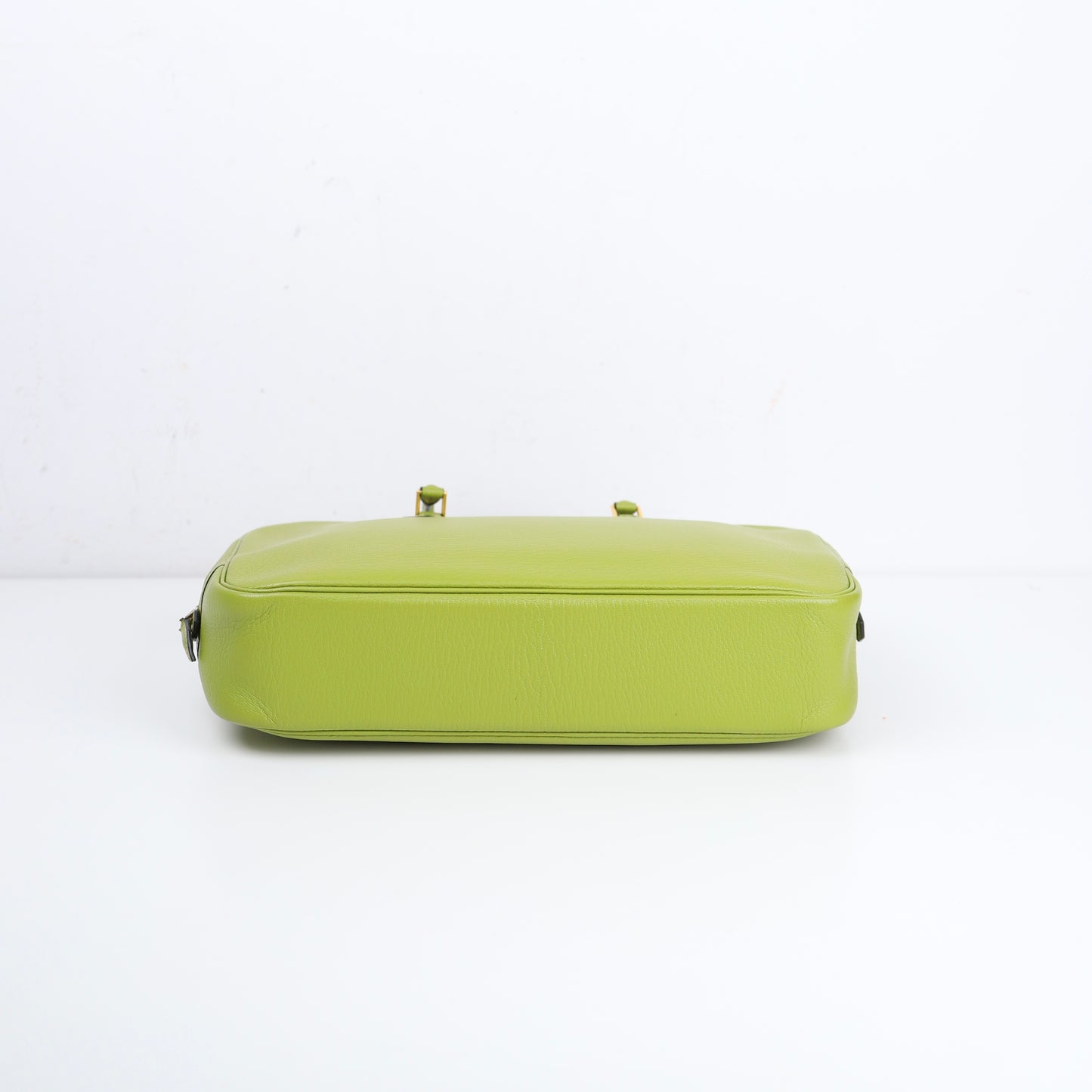 Hermes｜Plume elan 28 Handbag Anis Green Chevre Mysore 2004