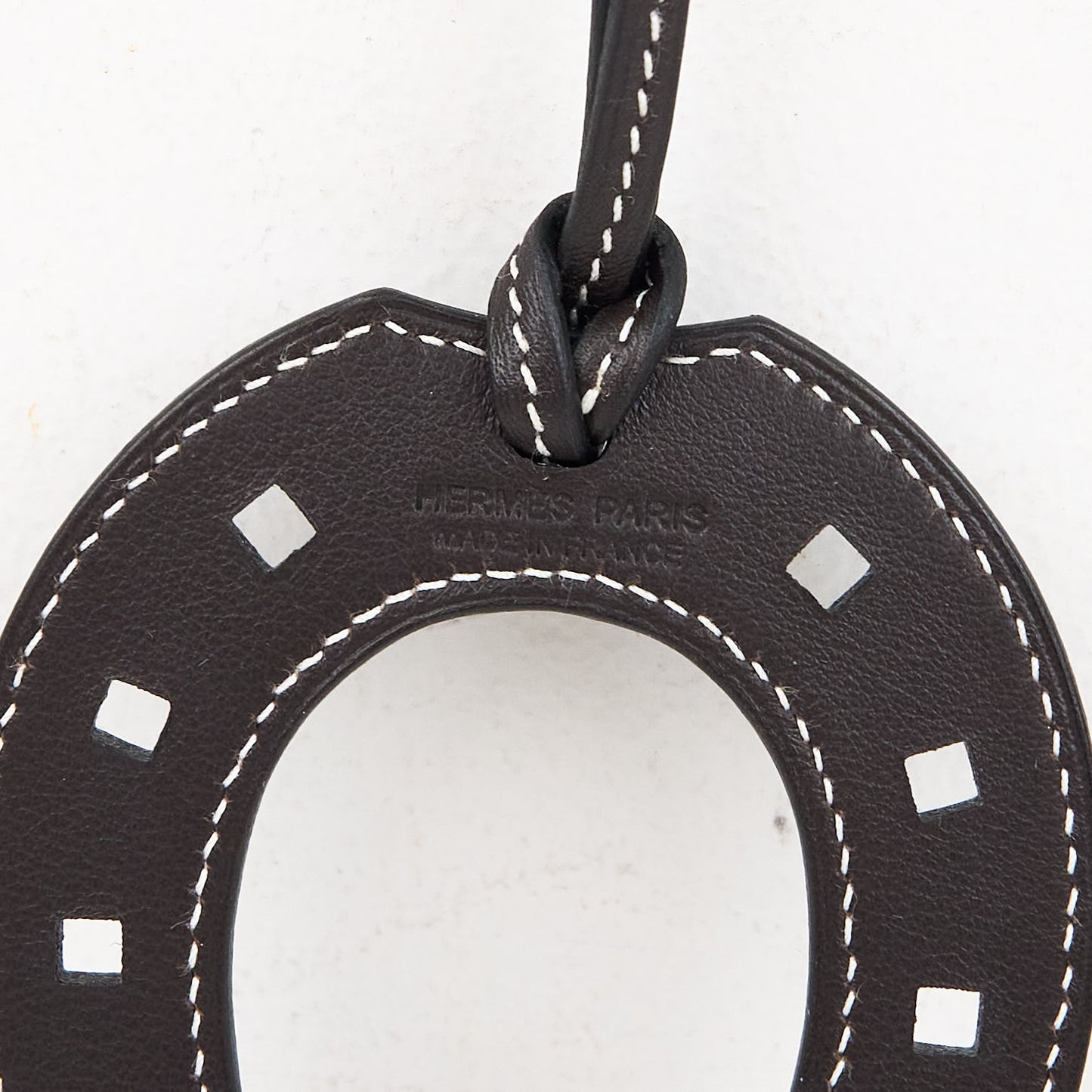 Hermes|Paddock Fer a Cheval Horse shoe Charm swift Ebene