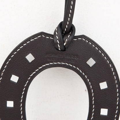 Hermes|Paddock Fer a Cheval Horse shoe Charm swift Ebene