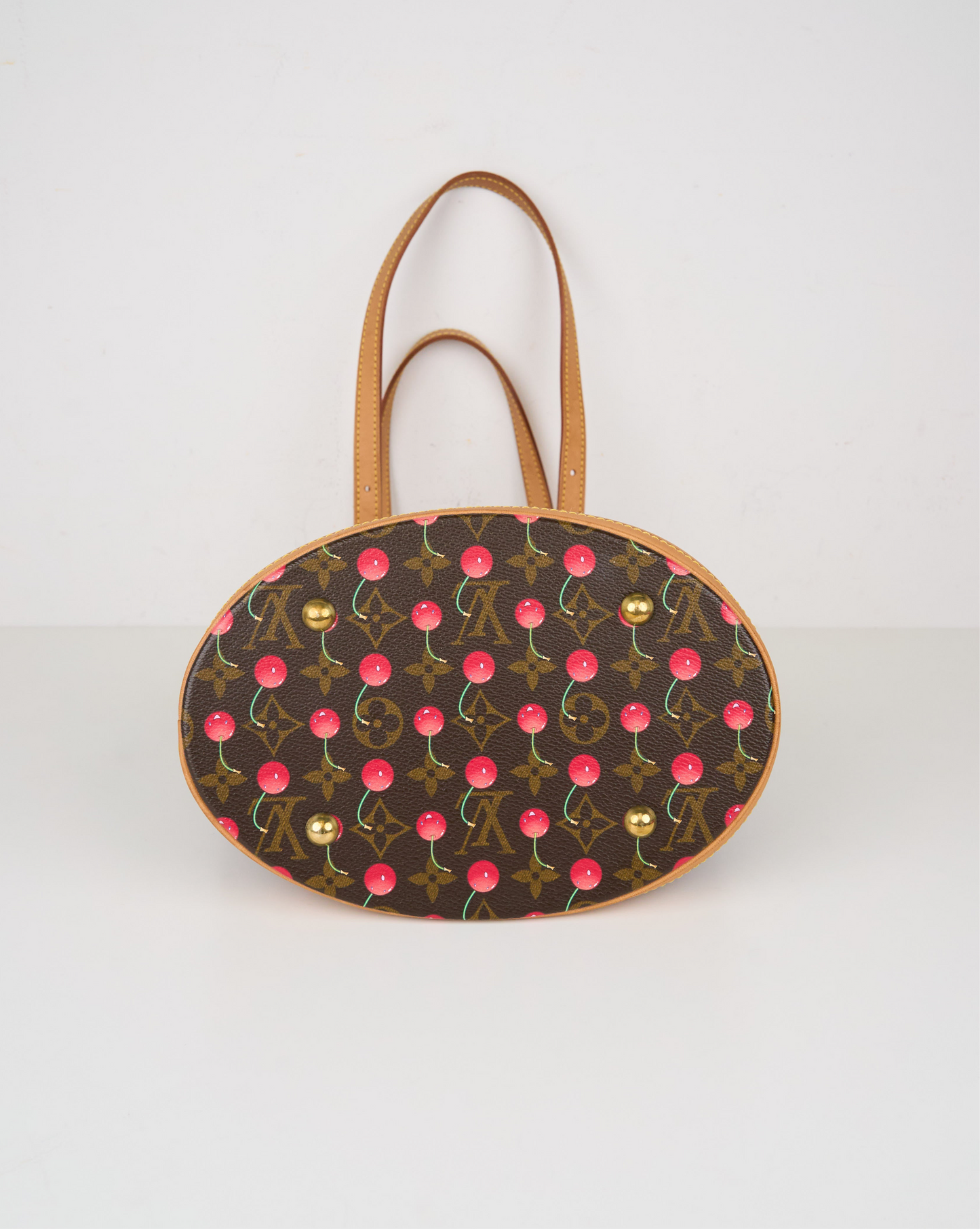 Louis Vuitton X Takashima Murakami 2005 Monogram Cherry  Tote Handbag
