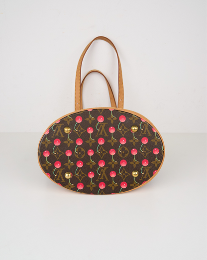 Louis Vuitton X Takashima Murakami 2005 Monogram Cherry  Tote Handbag