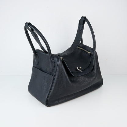Hermes｜ Lindy 34 Shoulder bag Black Taurillon Clemence 2007