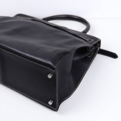 Hermes｜Kelly Flat  Handbag Black Swift 2007