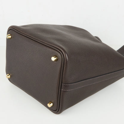 Hermes｜ Picotin PM Handbag  Faubourg  Ebene 2022
