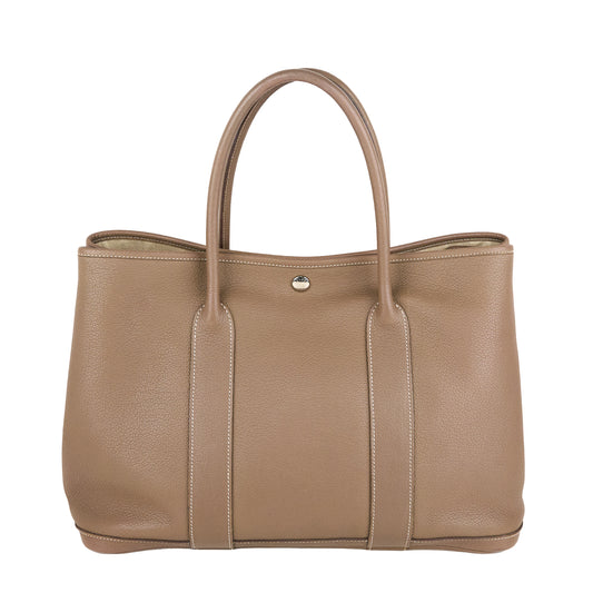 Hermes｜ Garden Party PM Handbag Negonda Etoupe 2008
