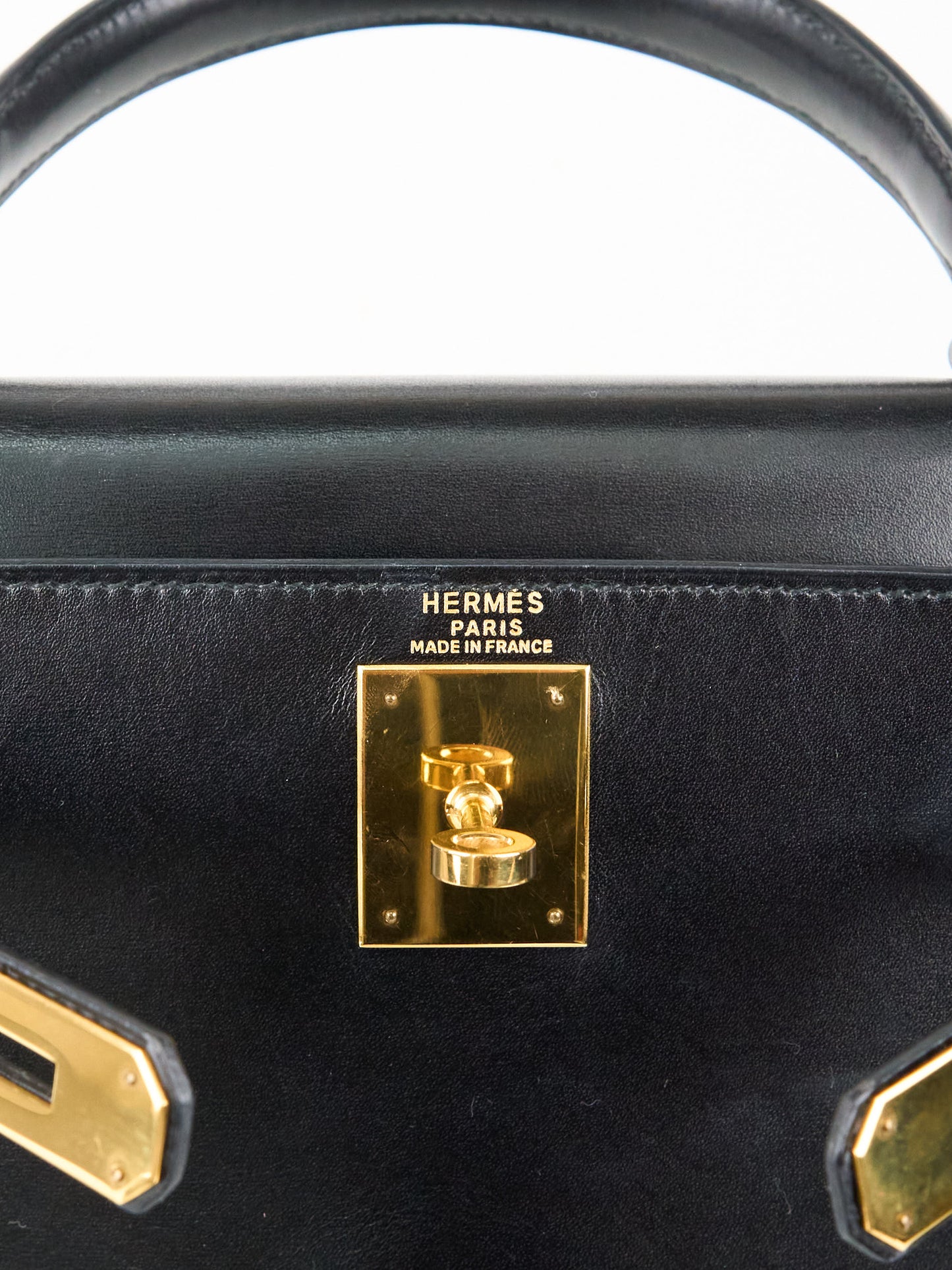 Hermes｜ Kelly28 Handbag Box calf 1992