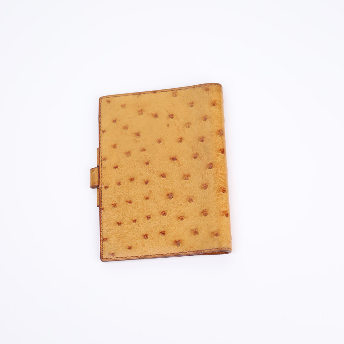 Hermes Journal Case Passport Cover in Ostrich 1994, back view