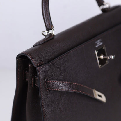 Hermes｜ Kelly 35 Handbag  Chever Ebene 2003