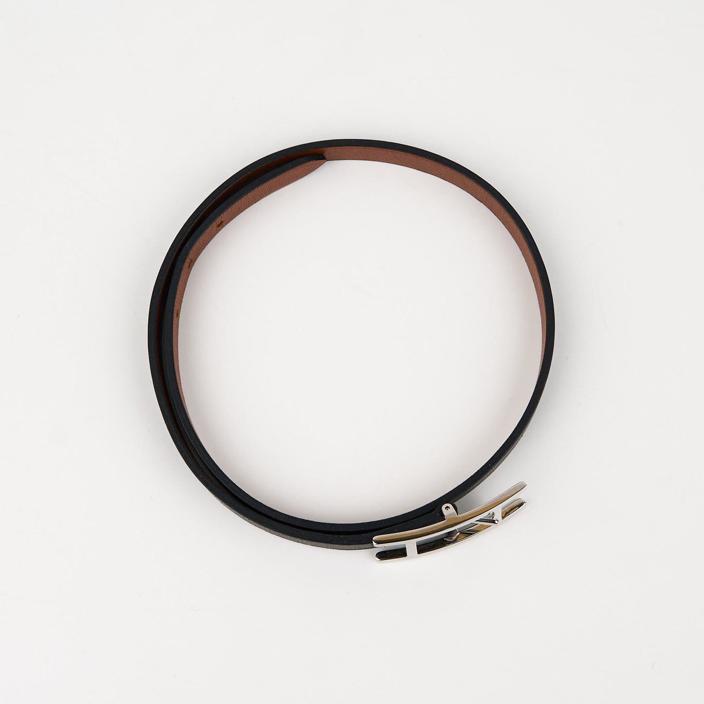 Hermes |Behapi Double Tour bracelet Black Swift
