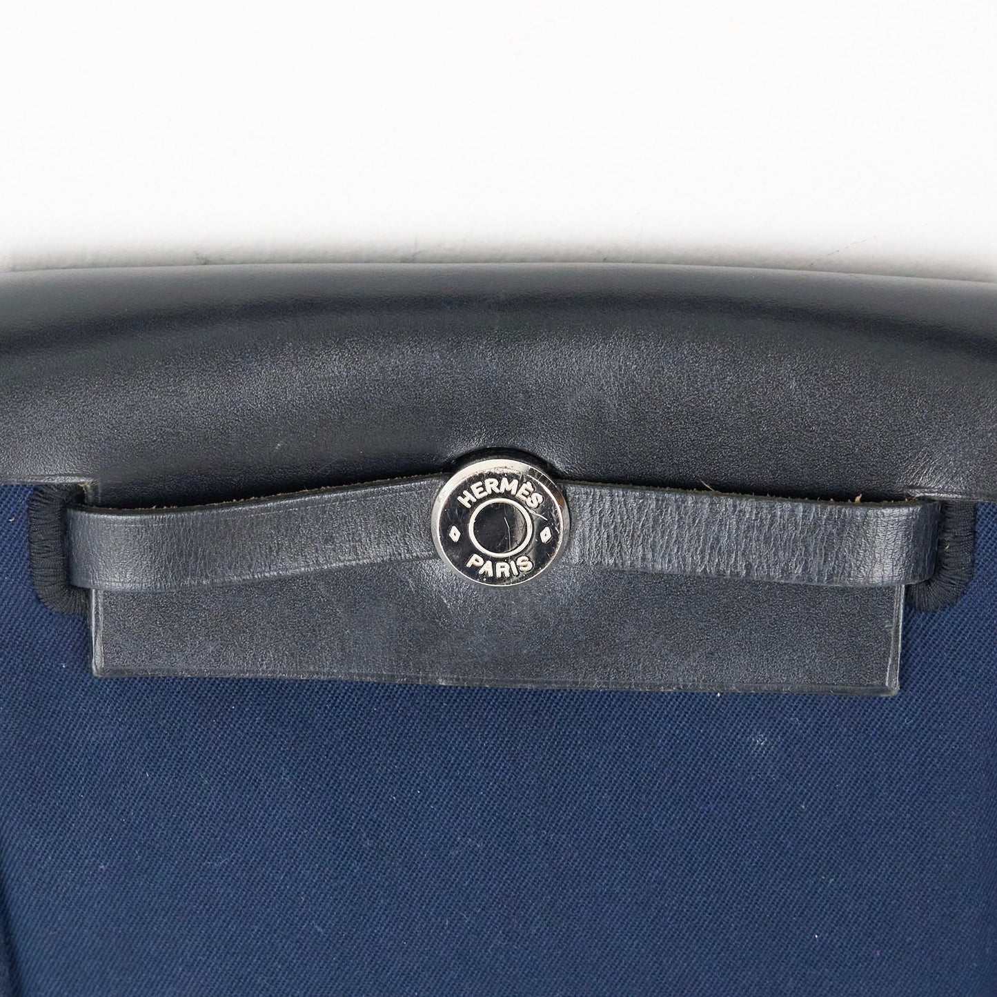 Hermes｜  Mini  Herbag Shoulder Bag Navy Black 2004