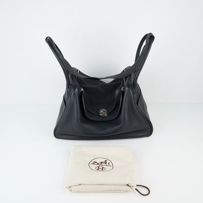 Hermes｜ Lindy 34 Shoulder bag Black Taurillon Clemence 2007
