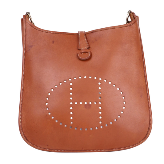 Hermes Evelyne PM in Barenia Fauve 2001 GHW