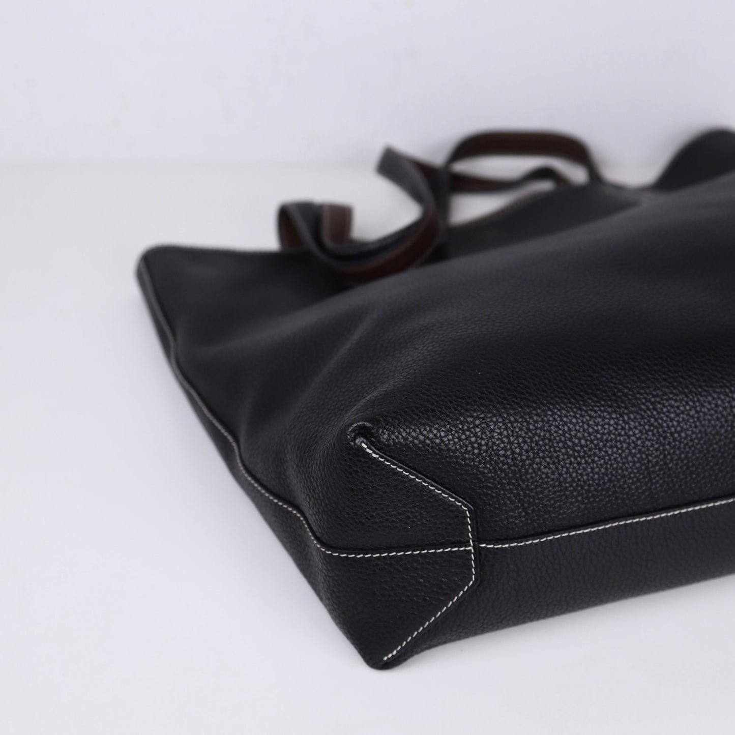 Hermes｜ Double Sens shoulder bag reversible Tote bag Black/Chocolate Togo 2013