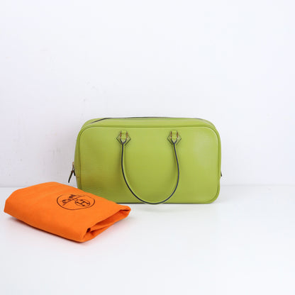 Hermes｜Plume elan 28 Handbag Anis Green Chevre Mysore 2004