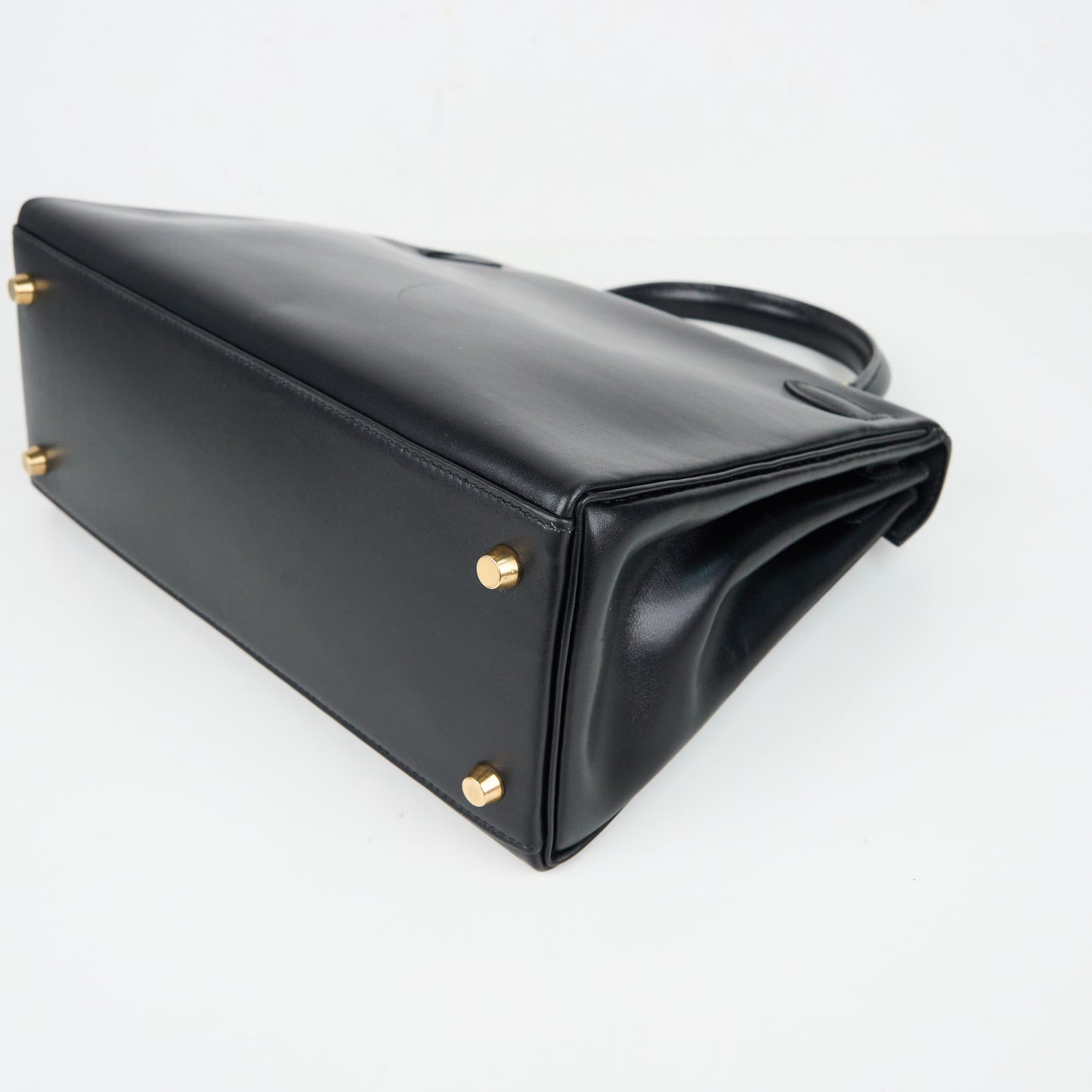 Hermes｜ Kelly 28  Black box calf  Handbag 1994
