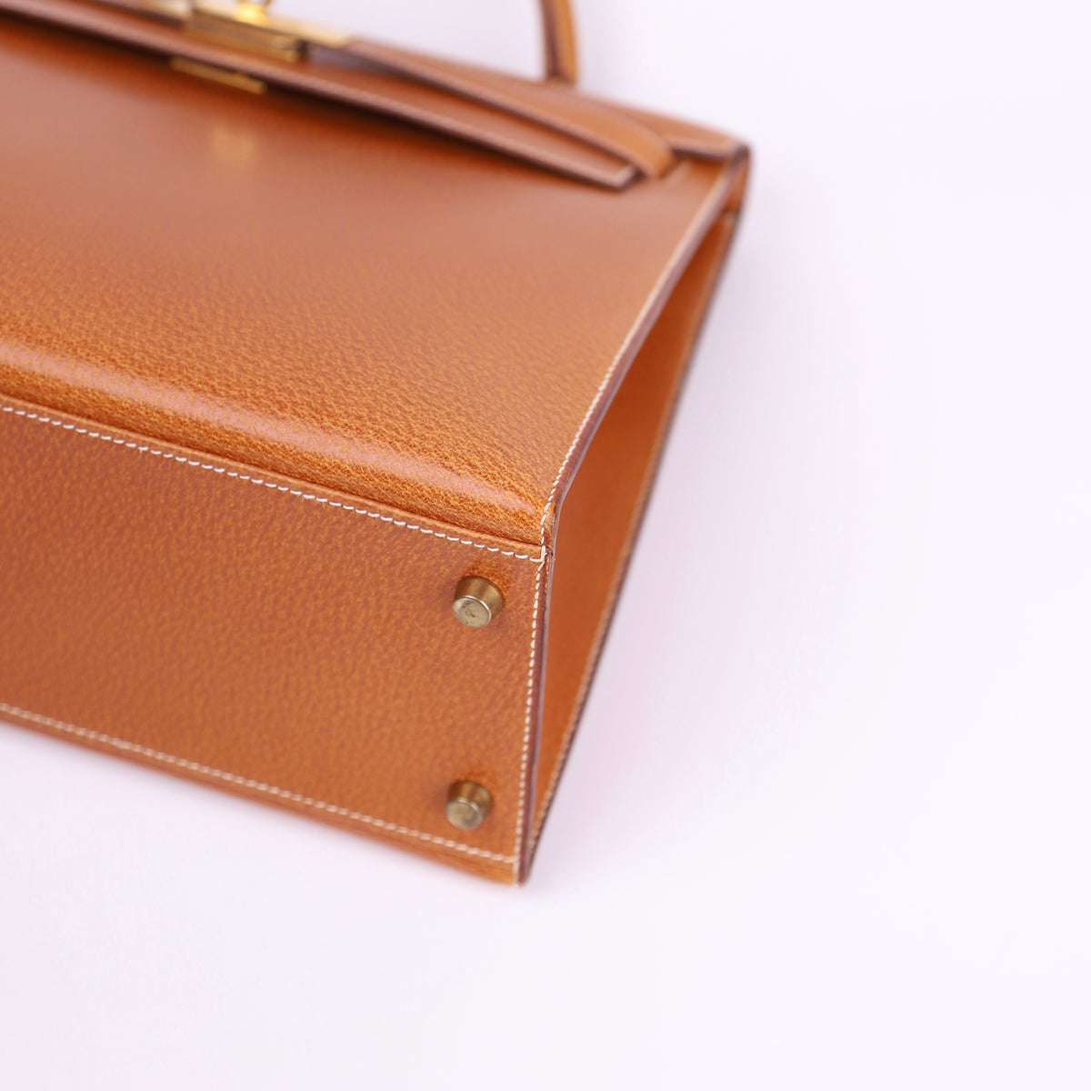 Hermes Kelly 32 in Peau De Porc/Pig Skin Gold 1991 GHW,corner2