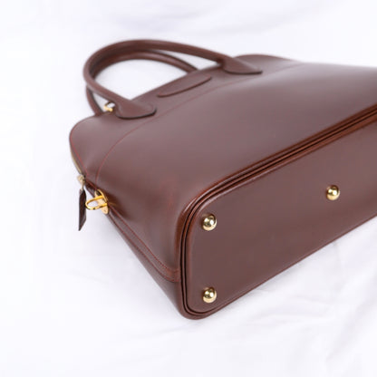 Hermes Bolide 31 Handbag in Box Calf Chocolat 2003，corner 1