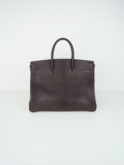 Hermes| Birkin 35 Handbag  Ebene Coromandel Cherve 2002
