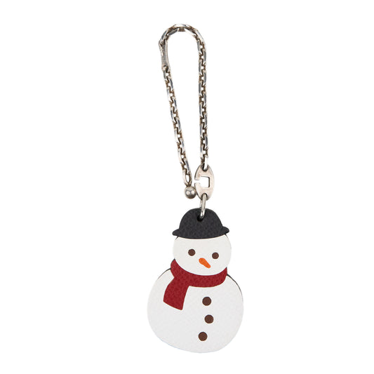 Hermes |S925 Chain Bag Charm Snowman
