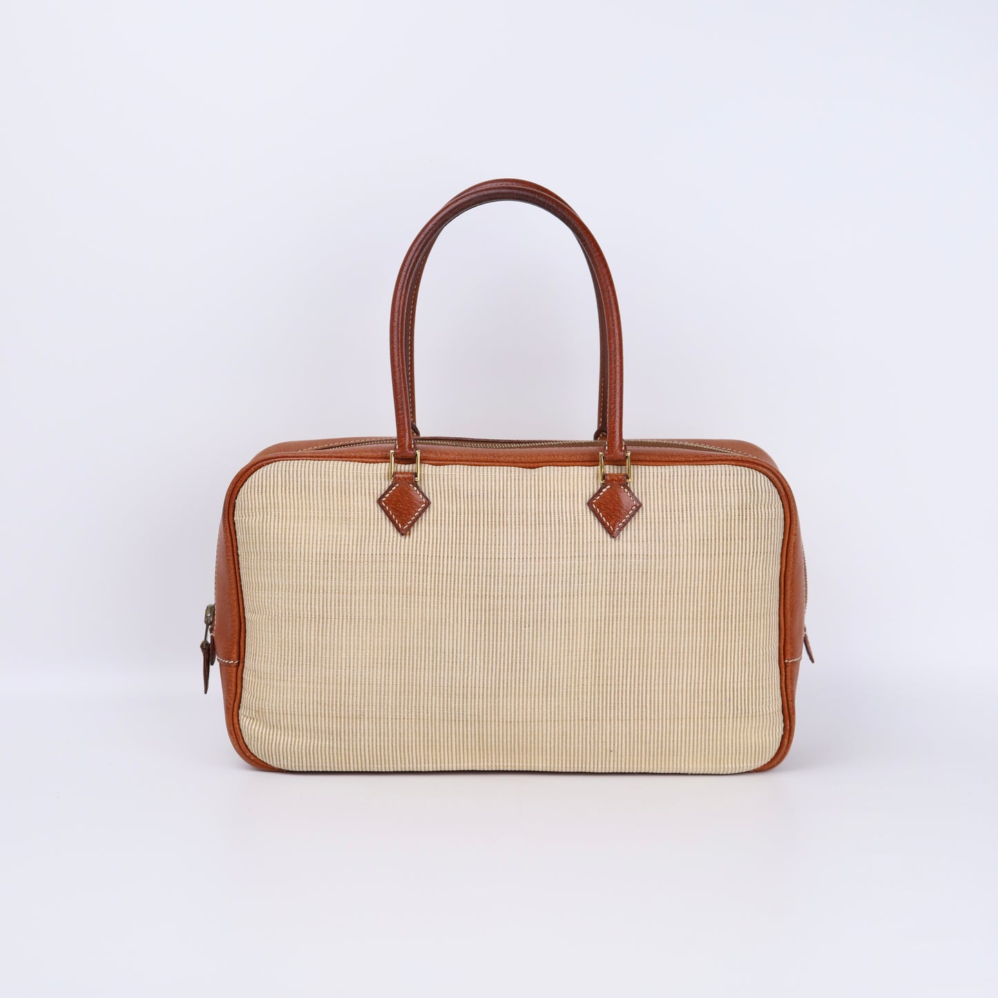 Hermes Plume Elan 28 Handbag in Peau de Porc/Crinoline 2002,front view