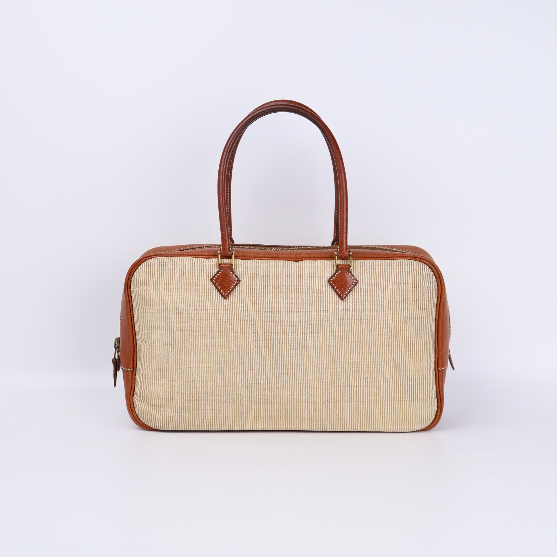 Hermes Plume Elan 28 Handbag in Peau de Porc/Crinoline 2002,front view