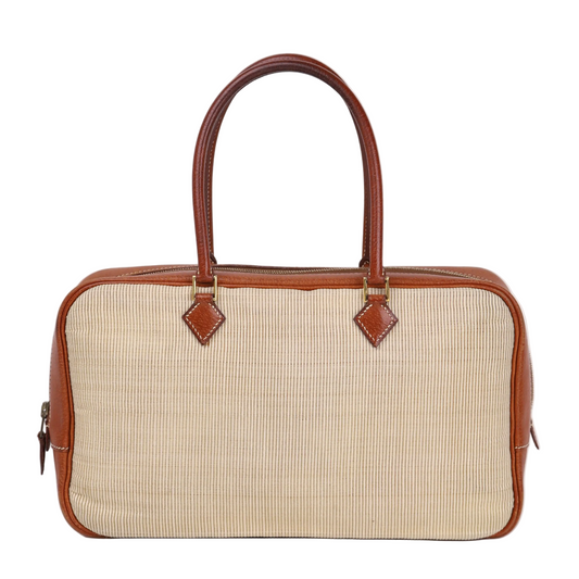 Hermes Plume Elan 28 Handbag in Peau de Porc/Crinoline 2002, front view