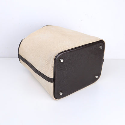 Hermes｜Picotin MM Handbag Toile Ebene 2004